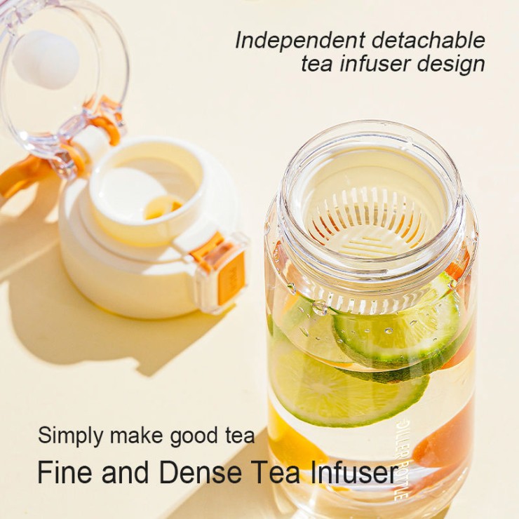 Transparent sports portable plastic drinking water cup