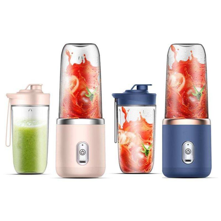 Mini rechargeable six-blade household juicer