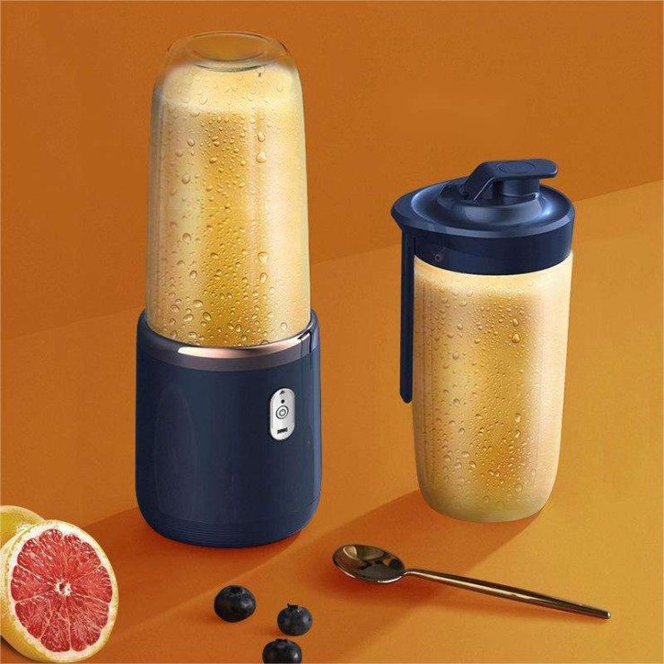 Mini rechargeable six-blade household juicer