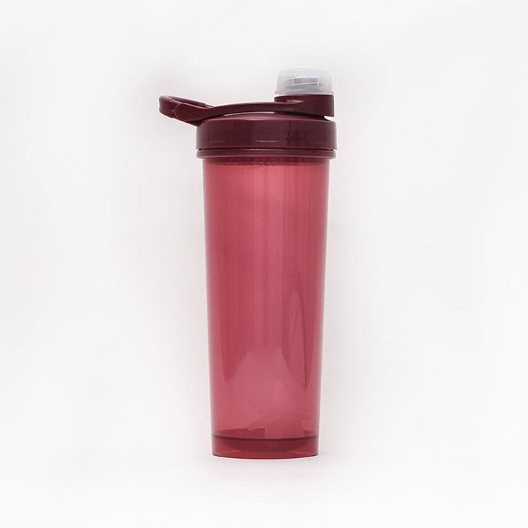 Simple transparent plastic shake sports cup