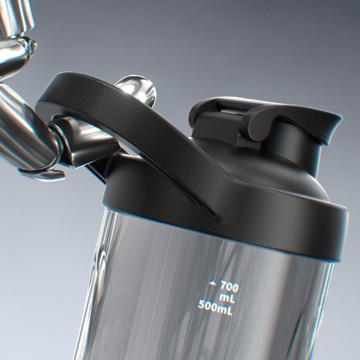 Portable simple transparent shake sports cup