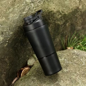 Outdoor stainless steel fitness shake sports cup