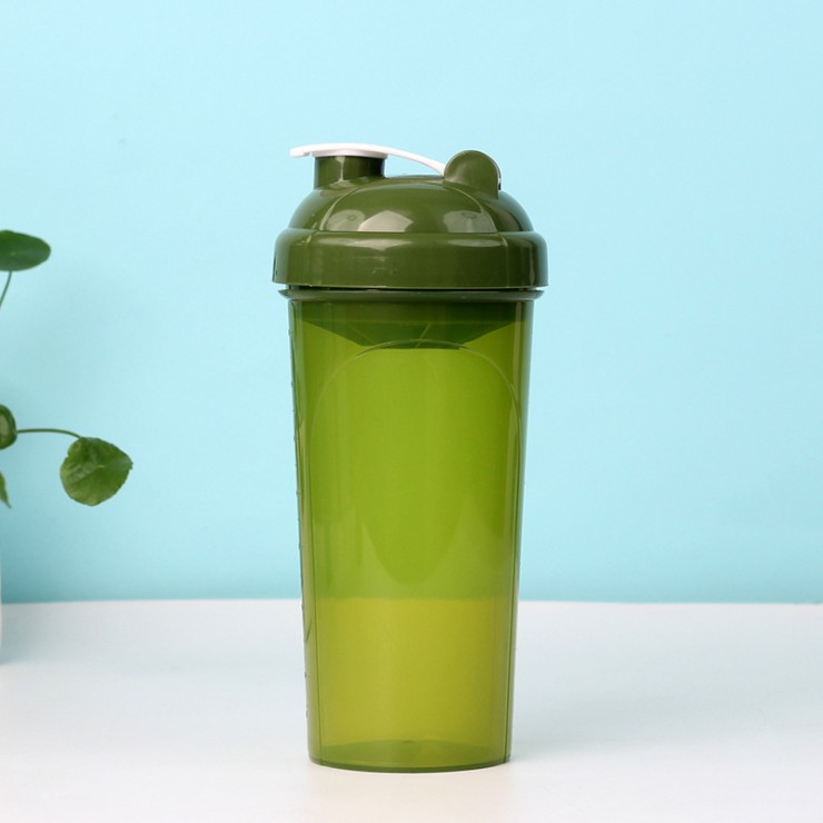 Leak-proof plastic sports and fitness shake cup