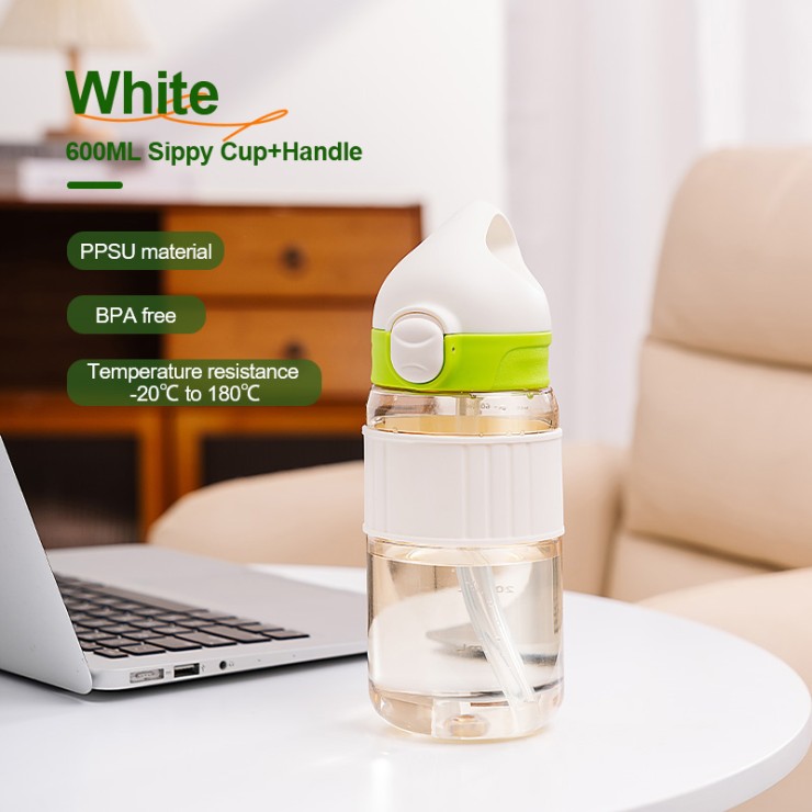 Sports portable visual straw water cup