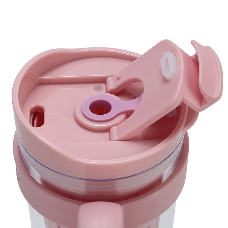 Large-capacity portable straw water cup