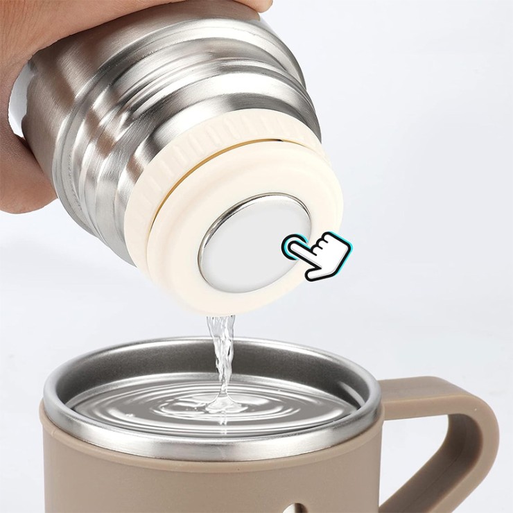 Durable stainless steel double-wall vacuum flask