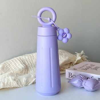 Comfort handle insulated vacuum tumbler