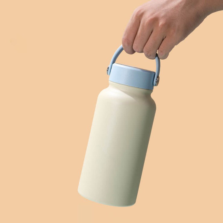 Portable simple stainless steel thermos cup