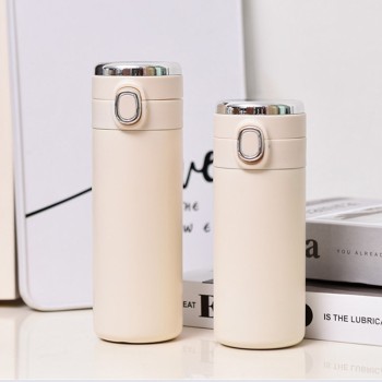 Smart temperature display portable thermos cup