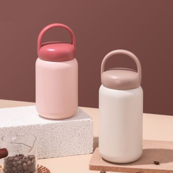 Simple stainless steel portable vacuum flask