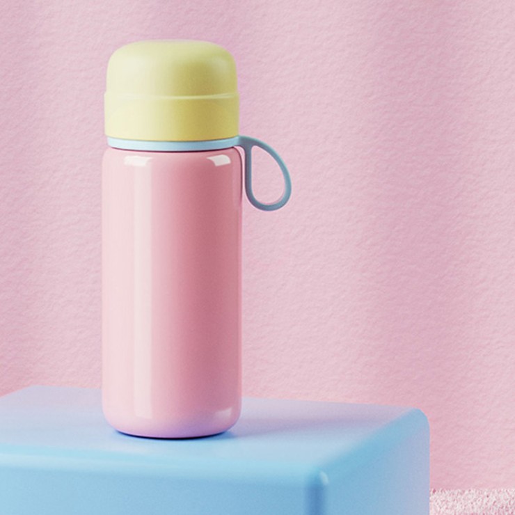 Fashionable color portable vacuum tumbler