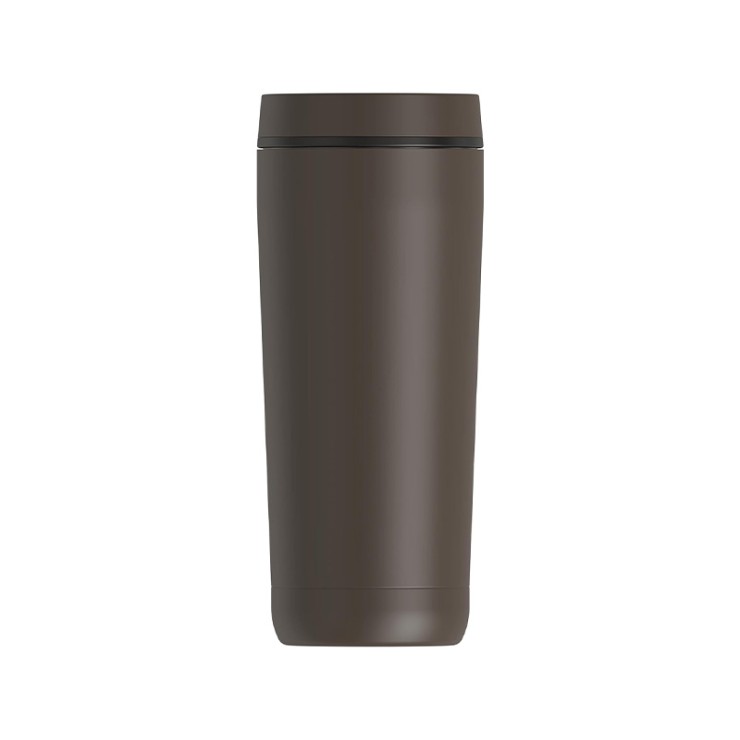 High-quality coffee-colored stainless steel thermos cup