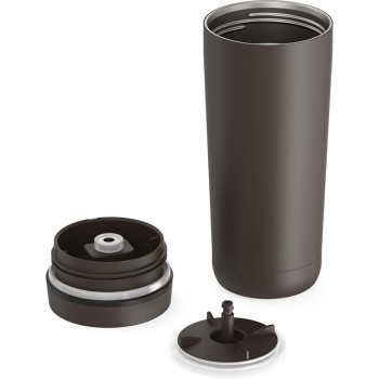 High-quality coffee-colored stainless steel thermos cup