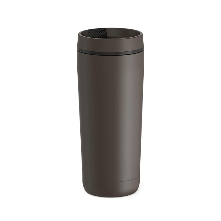 High-quality coffee-colored stainless steel thermos cup