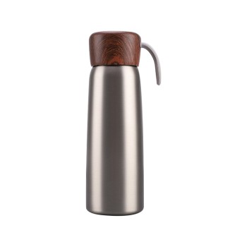 Minimalist stainless steel portable thermos cup