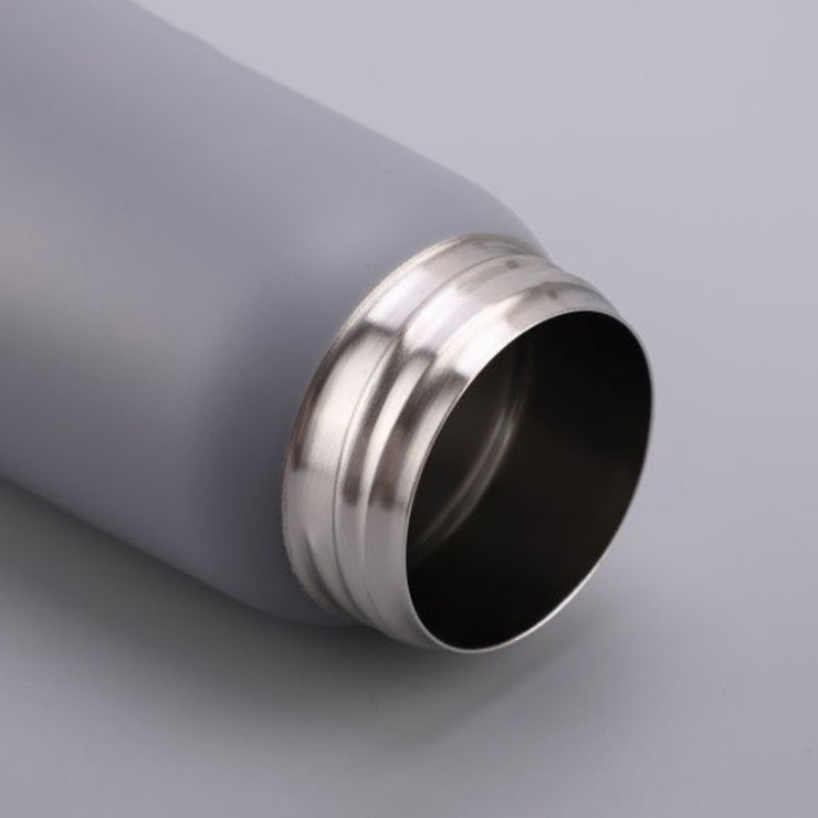 Minimalist stainless steel portable thermos cup