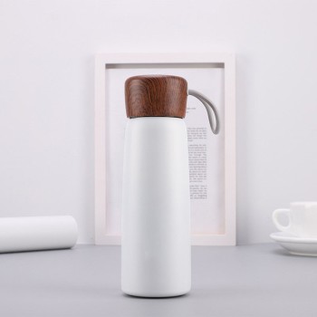 Minimalist stainless steel portable thermos cup