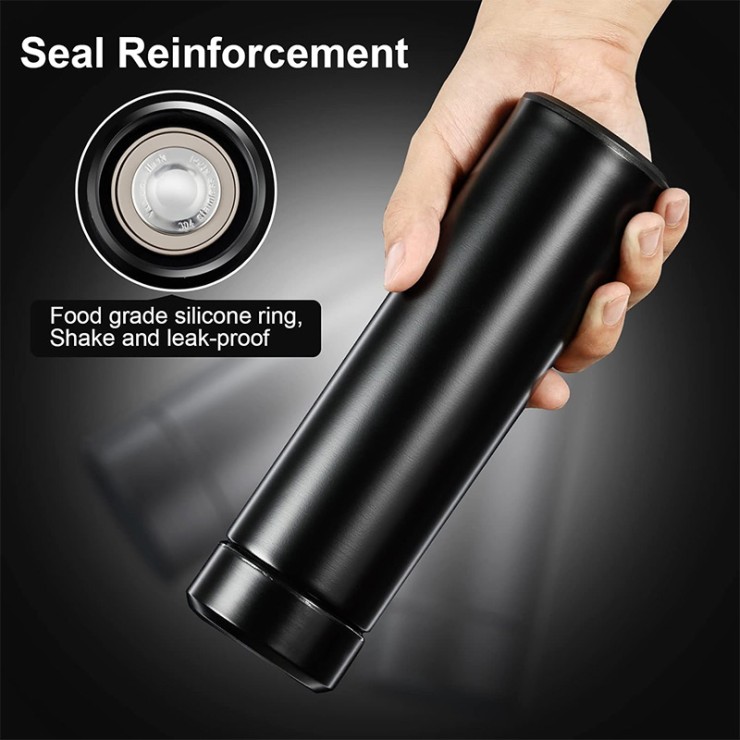 Double-layer vacuum metal thermos