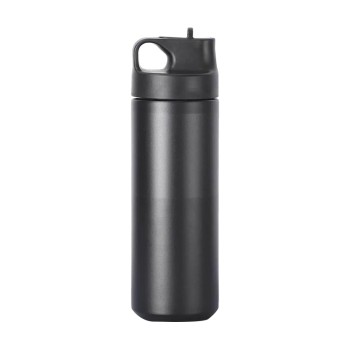 Black double-layer insulated non-slip thermos cup
