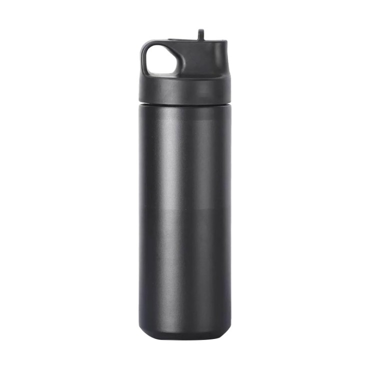 Black double-layer insulated non-slip thermos cup